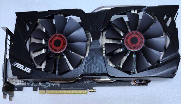 ASUS STRIX-GTX970-DC2OC-4GD5 GeForce GTX 970 4GB グラフィックボード エラー43発症によりジャンク扱い