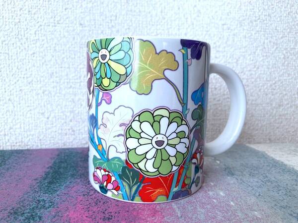 ★新品 村上隆 もののけ京都 マグカップ 琳派とお花の抽象的図像 コーヒー ティーカップ 陶器 美術館 展覧会 アート グッズ★
