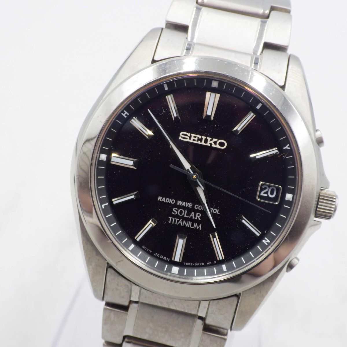 【稼動K3129】SEIKO 電波ソーラー腕時計　7B52-0AK0 SEIKO セイコー 電波ソーラー 腕時計 7B52 ネイビー文字盤