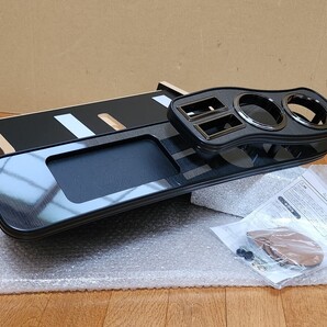 Z-INSTALL|フロント テーブル│10系 アルファード│ブラックオーク/レザー│ドリンクホルダー|ANH10W /ANH15W /MNH10W /MNH15W