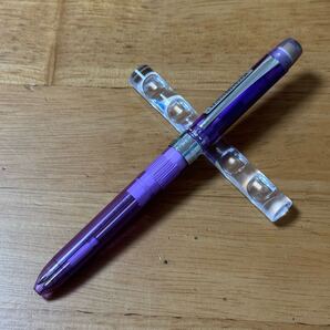 新品 廃盤 PLATINUM プラチナ万年筆 DOUBLEACTION ダブル R3 アクション 多機能 2+1 ボールペン シャーペン 透明 ラベンダー MWB-500RS