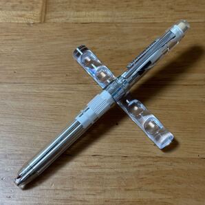 新品 廃盤 PLATINUM プラチナ万年筆 DOUBLEACTION ダブル R3 アクション 多機能 2+1 ボールペン シャーペン スケルトン 透明 MWB-500RS