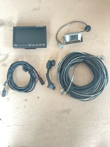 フルセット 一式 送料無料 三菱 カービジョン CARVISION バックモニター CM-7200A バックカメラ ケーブル20m C-4010A 動作確認済み 15075