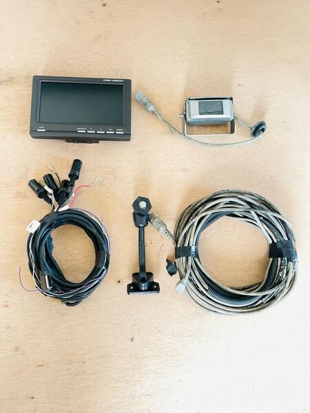 一式 送料無料 三菱 カービジョン CARVISION バックモニター CM-7230 バックカメラ ケーブル20m C-4060A 動作確認済み カメラ接続4台150223