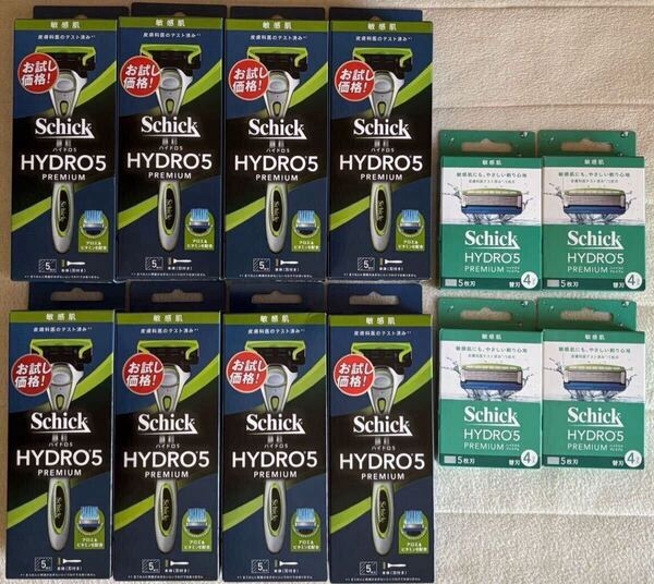 シック、ハイドロ5プレミアム、Schick HYDRO5 PREMIUM、敏感肌、計12個セット、サイズ60発送