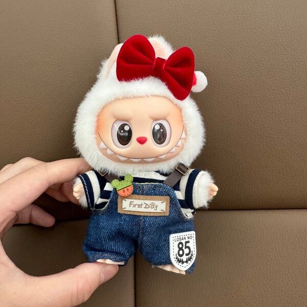 リボン LABUBU 服着せ替え 17cm ラブブ ぬいぐるみの洋服THEMONSTER popmart 娃衣 おしゃれ 可愛い 服のみ