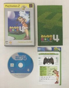 AN25-07 ソニー sony プレイステーション2 PS2 プレステ2 みんなのGOLF4 PlayStation 2 the Best レトロ ゲーム ソフト 動作確認済