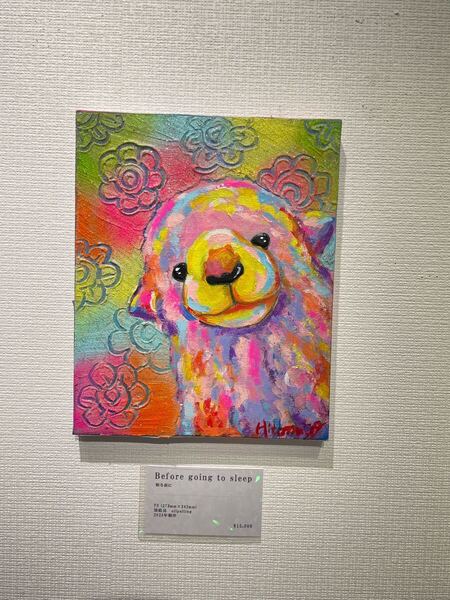真作 絵画 原画 キャンバス 動物画 アート 油彩画 油絵 現代アート 羊