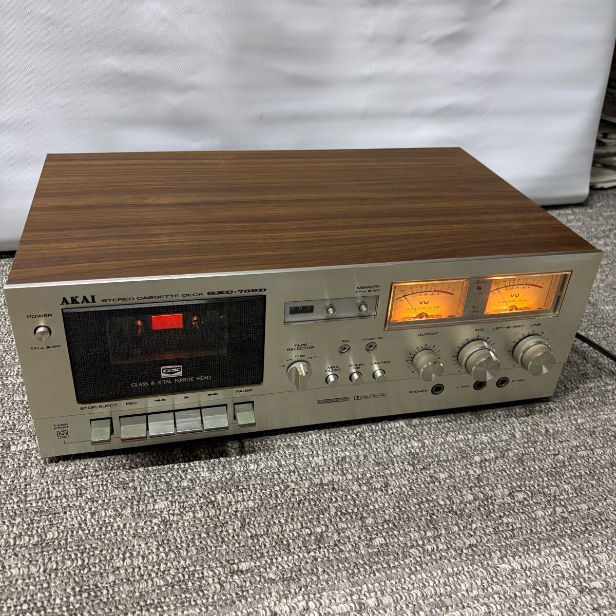超希少 AKAI GXC-709D カセットデッキ AKAI GXC-709D – Audiolife － Enjoy your audio life!!
