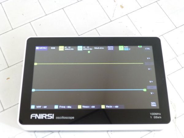 【現状品】FNIRSI 1013D デジタルオシロスコープ 本体のみ 起動・タッチパネル確認済み