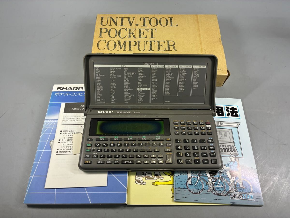 シャープ ポケットコンピュータ PC-U6000 256KBポケコン ジャンク Yahoo!オークション -「pc-u6000」(ポケットコンピュータ) の