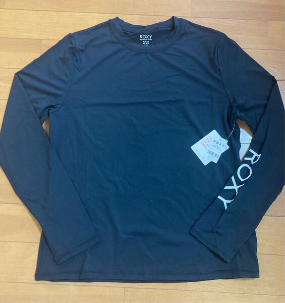 ロキシー Roxy ラッシュガード レディース S 新品 未使用 水着 長袖 黒 海水浴 プール スイミング women uv サーフィン マリンスポーツ
