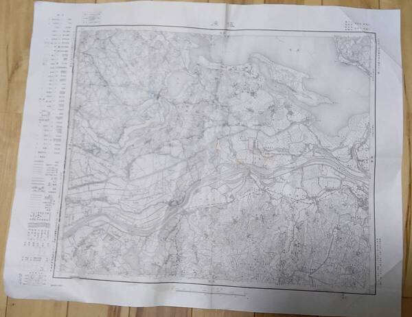 古地図 佐原 5万分の1地形図◆昭和7年◆千葉県、霞ヶ浦