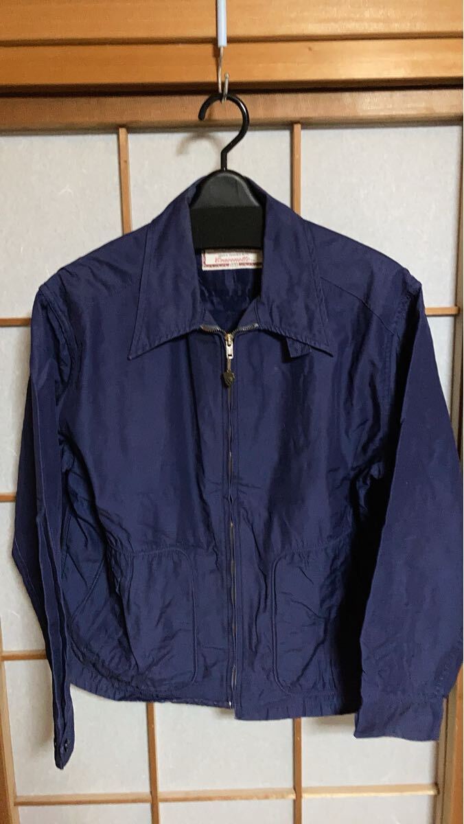 激レア！当時物 ヴィンテージSCENE 中綿スイングトップ サイズ L 80s USA製 L.L.Bean スウィングトップ 裏地付き インディゴ XL