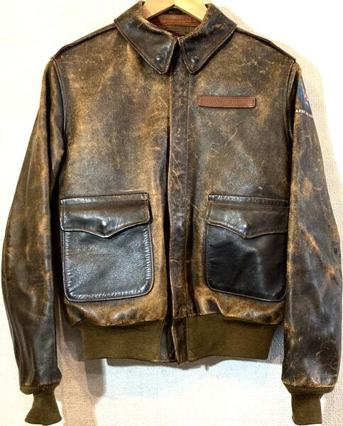 THE REAL McCOY'S☆REAL McQUEEN☆90'sVINTAGE☆TYPE A-2☆フライトジャケット☆本革☆馬革 レザー 大脱走 旧リアルマッコイズ 定価30万円