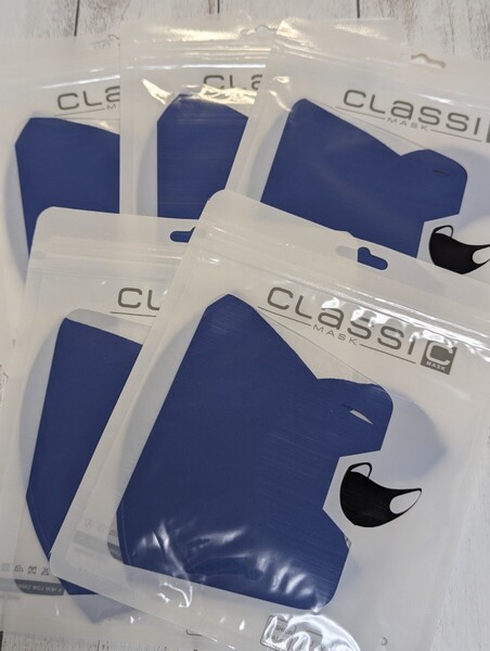 classi mask ファッションマスク 5枚セット 青 ブルー マスク