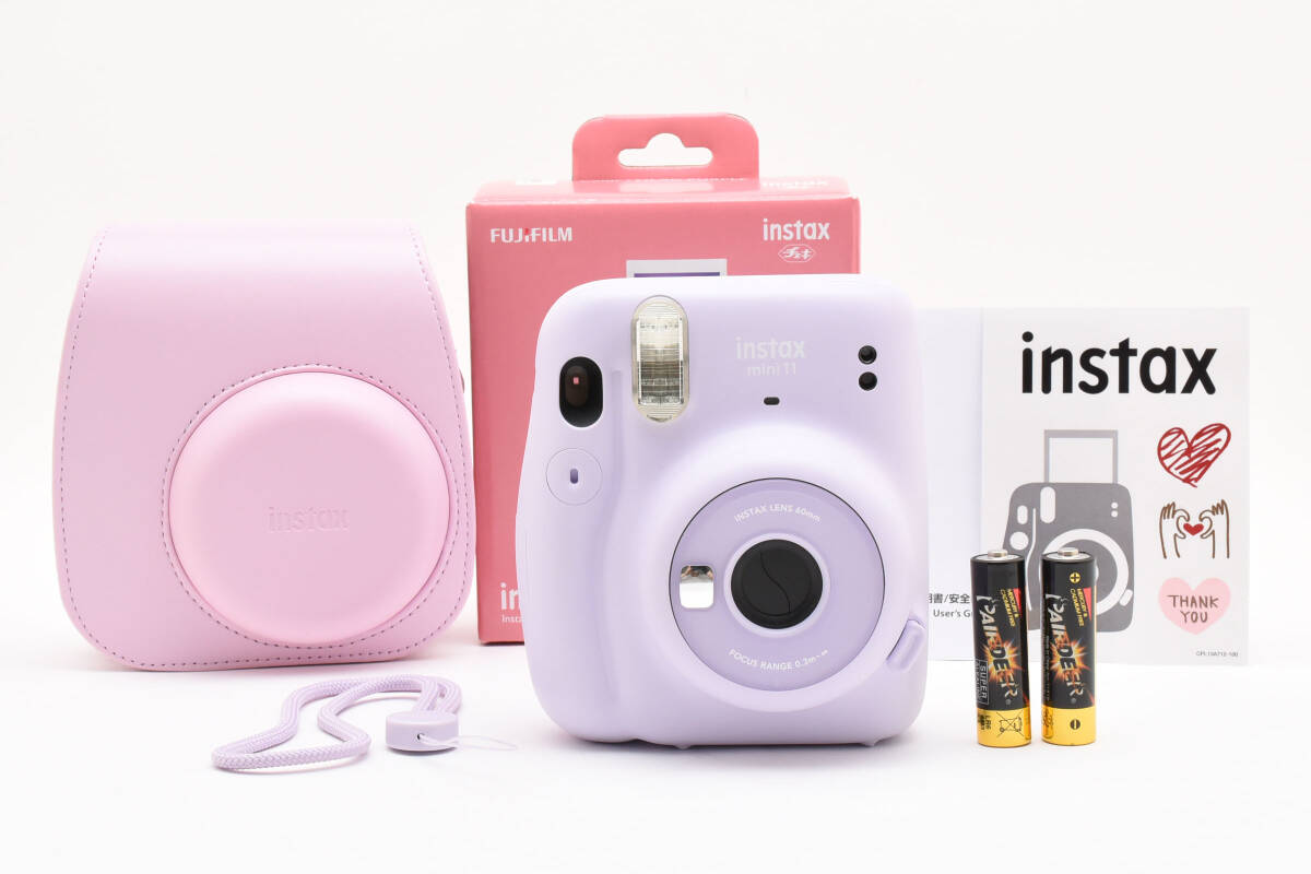 美品 FUJIFILM instax mini11 チェキ ピンク　動作確認済み FUJIFILM フジフイルム インスタントカメラ チェキ instax
