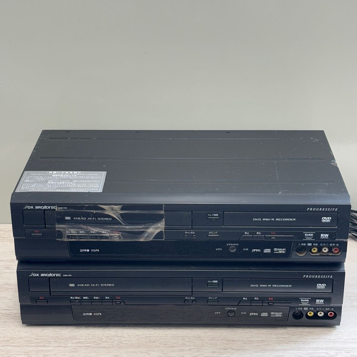 A20 船井電機 VHS-DVDレコーダー DXR170V ジャンク品 Yahoo!オークション -「dxr170v」の落札相場・落札価格