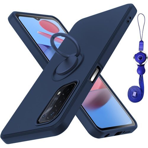 OPPO A54 5G ケース 耐衝撃リング付き シリ 柔軟性 擦り傷防止 ブルー 青 413-Aa54-03 149