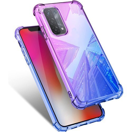 OPPO A74 5G ケースOPPO A54 5G ール付き スリム 紫/ブルー MJJ-1044-57-5 184