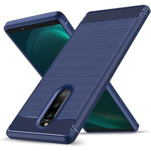 Xperia 1 / XZ4 ケース 耐衝撃 シリコン V40 802SO スマートフォンケース 青 LS-49 163