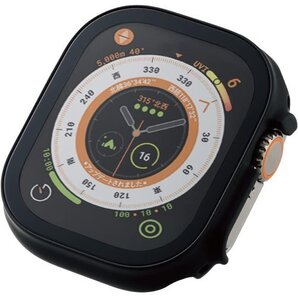 エレコム Apple Watch Ultra 49mm ス 10H 指紋防止 ブラック AW-22CFCGOBK 262