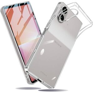 SONY Xperia 5 V ケース クリア 軽量 3D カバー 極薄 黄変なし ストラップホール付 クリア 406