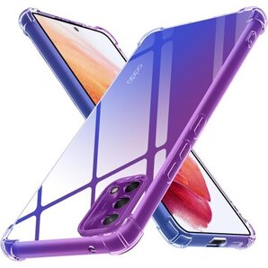 OPPO A54 5G /OPPO A74 5G ケー 黄変防止 滑り防止 人気 紫+青5-op-a54-02 376
