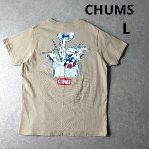 チャムス CHUMS チャムスソーダTシャツ BIGプリントロゴ Lサイズ