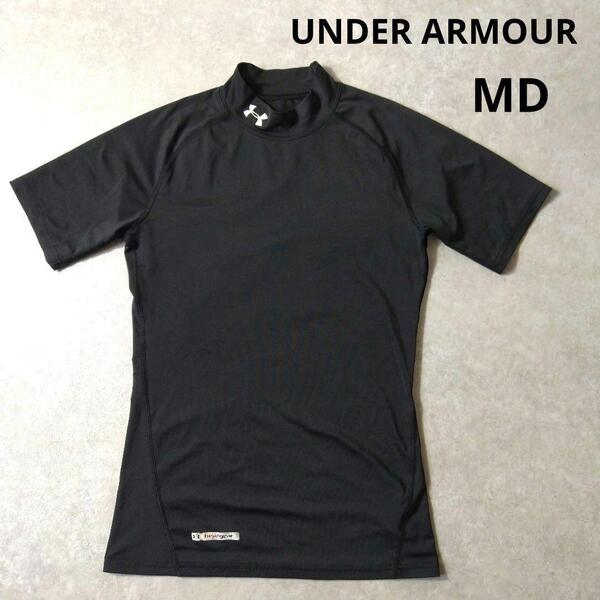 UNDER ARMOUR ハイネックコンプレッションウェア フィットネス MD アンダーシャツ スポーツ ブラック