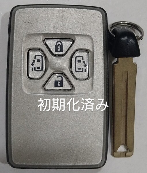 初期化済トヨタ純正スマートキーエスティマ ヴェルファイア ヴォクシーアルファード基盤番号271451-0500ノーカットキー付き新品電池付き30
