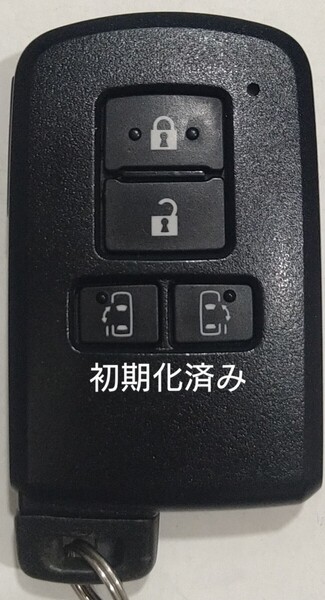 初期化済トヨタ純正 スマートキー4ボタンアルファードノアヴェルファイアヴォクシー基盤番号231451-0120新品電池サービス4