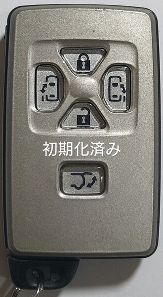初期化済トヨタ純正スマートキー5ボタンエスティマ50 アルファード ヴェルファイア 基盤番号271451−0751新品電池サービス⑮