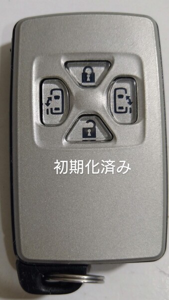 初期化済トヨタ純正スマートキー4ボタンエスティマ ヴェルファイア ヴォクシーアルファード基盤番号271451-0500 新品電池サービス26