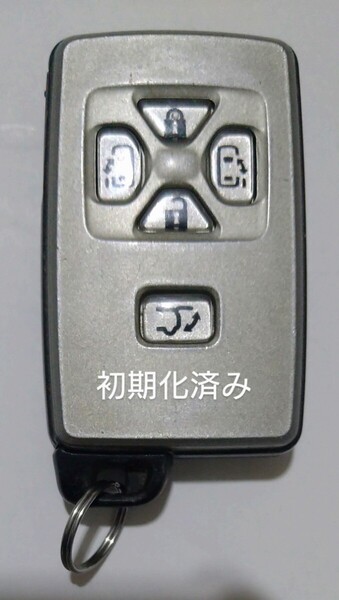 初期化済トヨタ純正スマートキー5ボタンエスティマ50 アルファード ヴェルファイア 基盤番号271451−6221新品電池サービス①