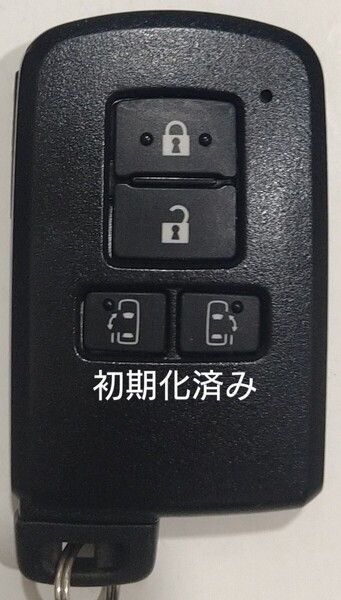 初期化済トヨタ純正 スマートキー4ボタンアルファードノアヴェルファイアヴォクシー基盤番号231451-0120新品電池サービス3