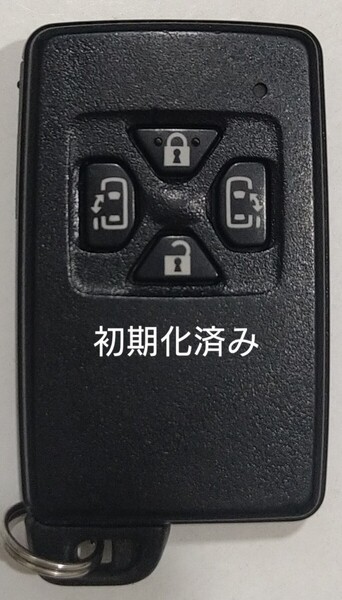 初期化済トヨタ純正スマートキー4ボタン70ノアヴォクシーアルファードヴェルファイアアイシス基盤番号271451-6230 新品電池サービス10