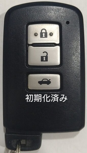 初期化済トヨタ純正スマートキー 3ボタンクラウン210系基盤番号281451-0020 新品電池サービス22
