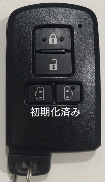 初期化済トヨタ純正 スマートキー4ボタンアルファードノアヴェルファイアヴォクシー基盤番号231451-0120新品電池サービス10