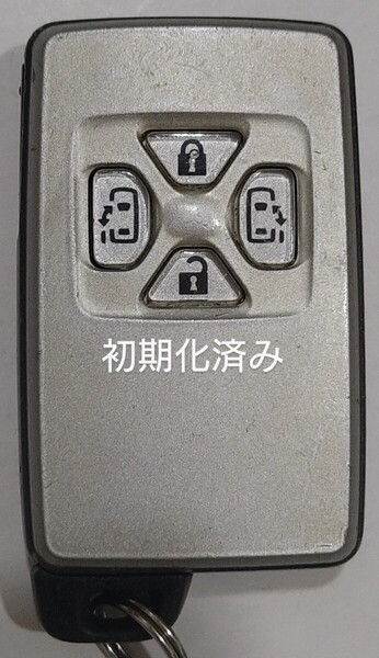 初期化済トヨタ純正スマートキー4ボタンエスティマ ヴェルファイア ヴォクシーアルファード基盤番号271451-0500 新品電池サービス 20