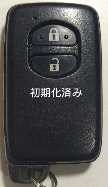 初期化済トヨタ純正 スマートキー 2ボタンプリウスアクアヴィッツウィッシュ基盤番号271451-5300新品電池サービス⑳
