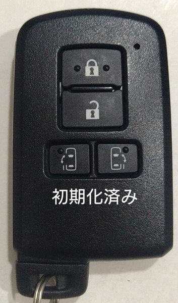 初期化済トヨタ純正 スマートキー4ボタンアルファードノアヴェルファイアヴォクシー基盤番号231451-0120新品電池サービス7