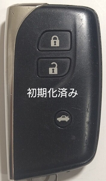 初期化済トヨタ レクサス純正スマートキー3ボタン基盤番号271451−5300新品電池サービス⑤