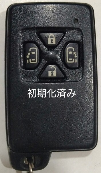 初期化済トヨタ純正スマートキー4ボタン70ノアヴォクシーアルファードヴェルファイアアイシス基盤番号271451-6230 新品電池サービス21