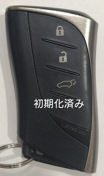 初期化済トヨタ レクサススマートキー3ボタン基盤番号231451-0440007-AE003814FAG 新品電池サービス5ディーラー登録不可能(ピン破損有り)