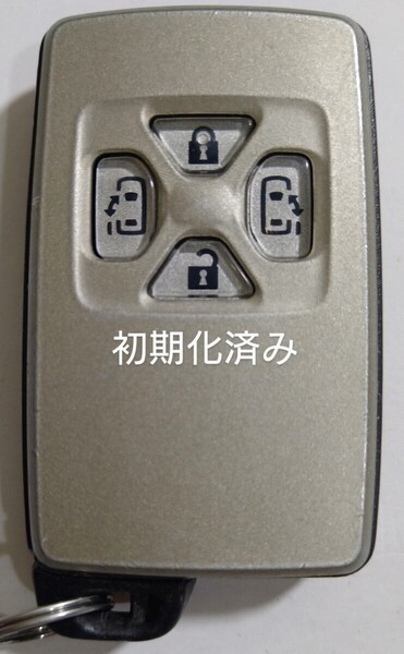 初期化済トヨタ純正スマートキー4ボタンエスティマ ヴェルファイア ヴォクシーアルファード基盤番号271451-0500 新品電池サービス24