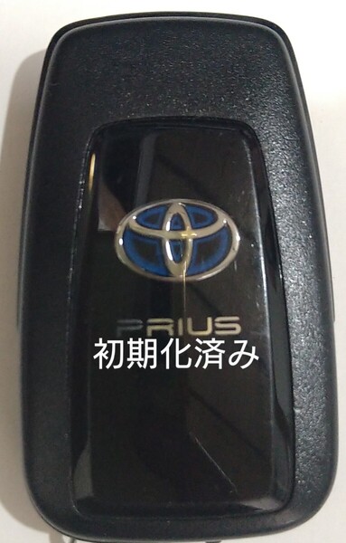 初期化済トヨタ純正 スマートキー2ボタン50系プリウス 基盤番号231451-0351 007-AD0027 14FAF 新品電池サービス40