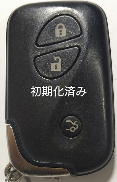 初期化済トヨタ レクサス純正3ボタンスマートキー 基盤番号271451−0310新品電池サービス23