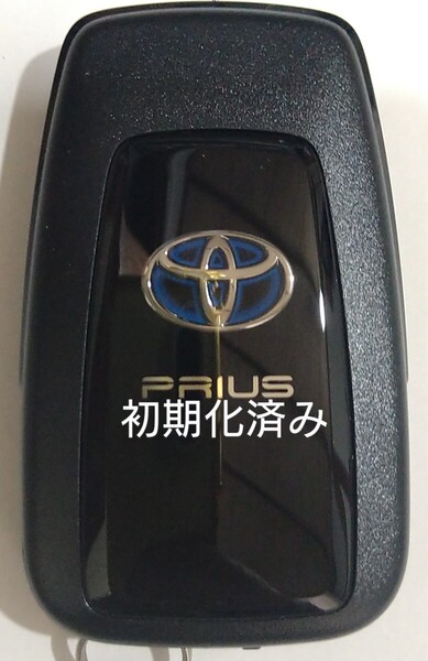初期化済トヨタ純正 スマートキー2ボタン50系プリウス 基盤番号231451-0351 007-AD0027 14FAF 新品電池サービス28
