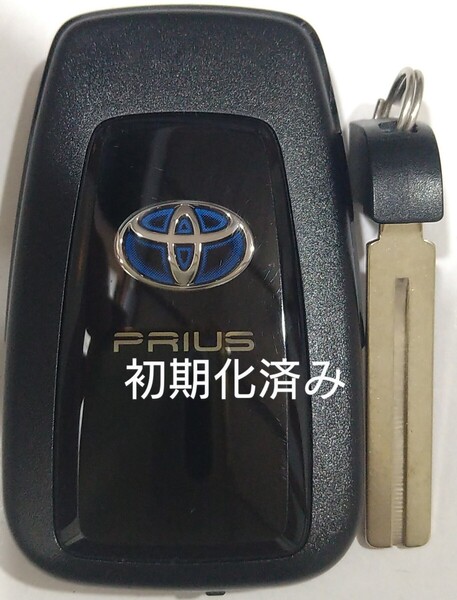 初期化済トヨタ純正 スマートキー2ボタン50系プリウス 基盤番号231451-3450 007-AH0215 14FAYノーカットキー付き 新品電池サービス23